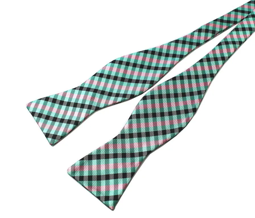 Striped Silk Self-Tie Bow Tie