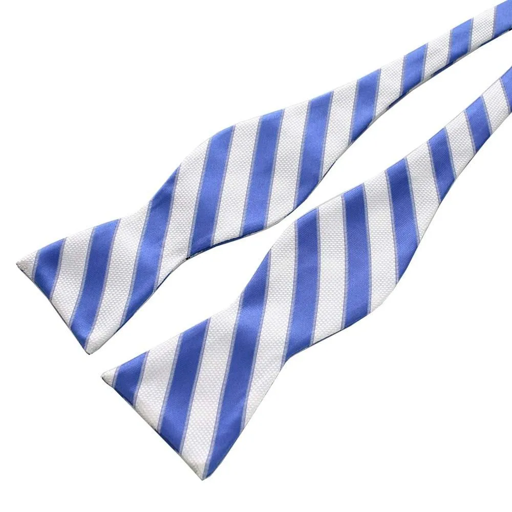 Striped Silk Self-Tie Bow Tie