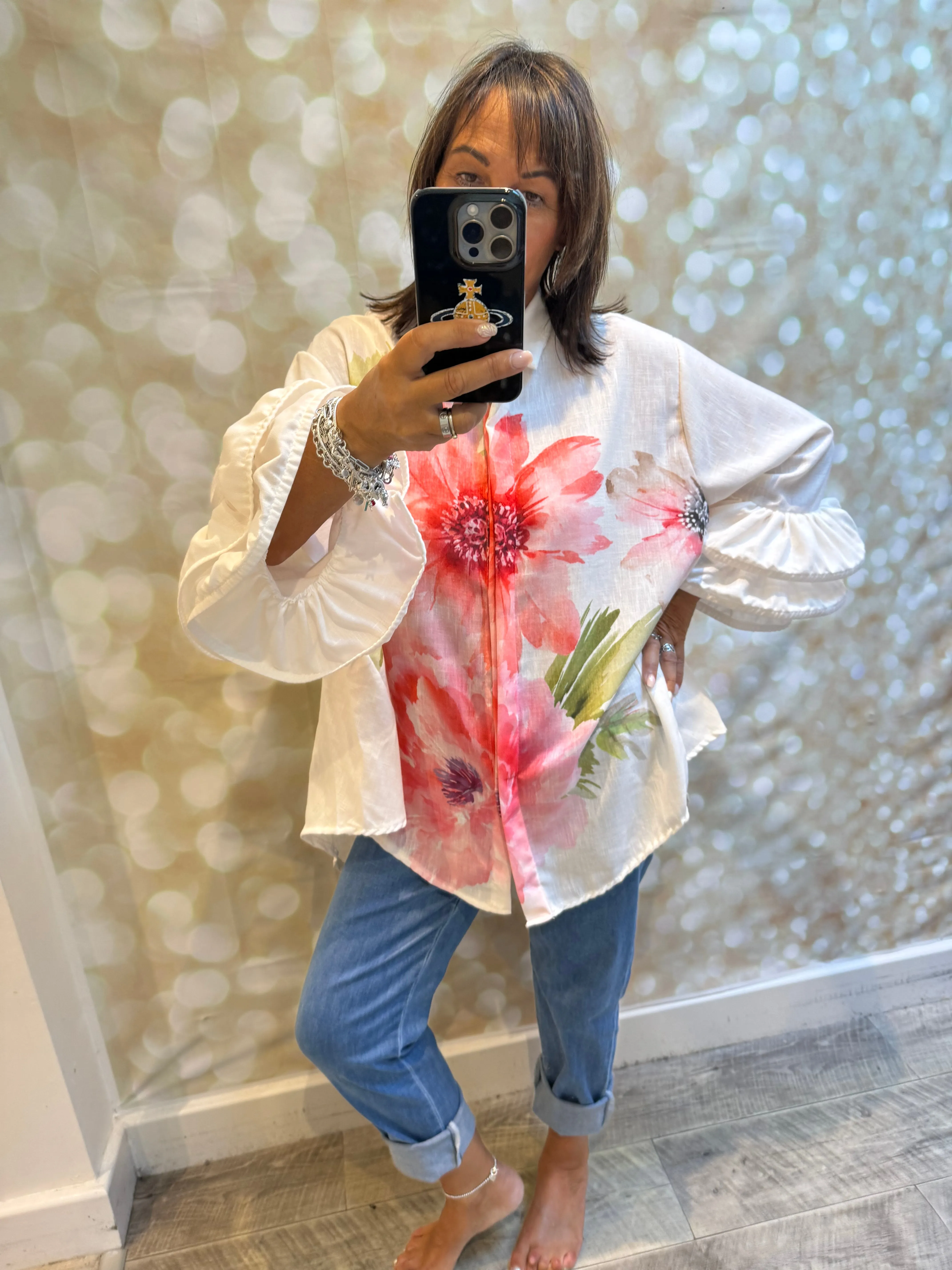 Studio Fluted sleeve Blouse
