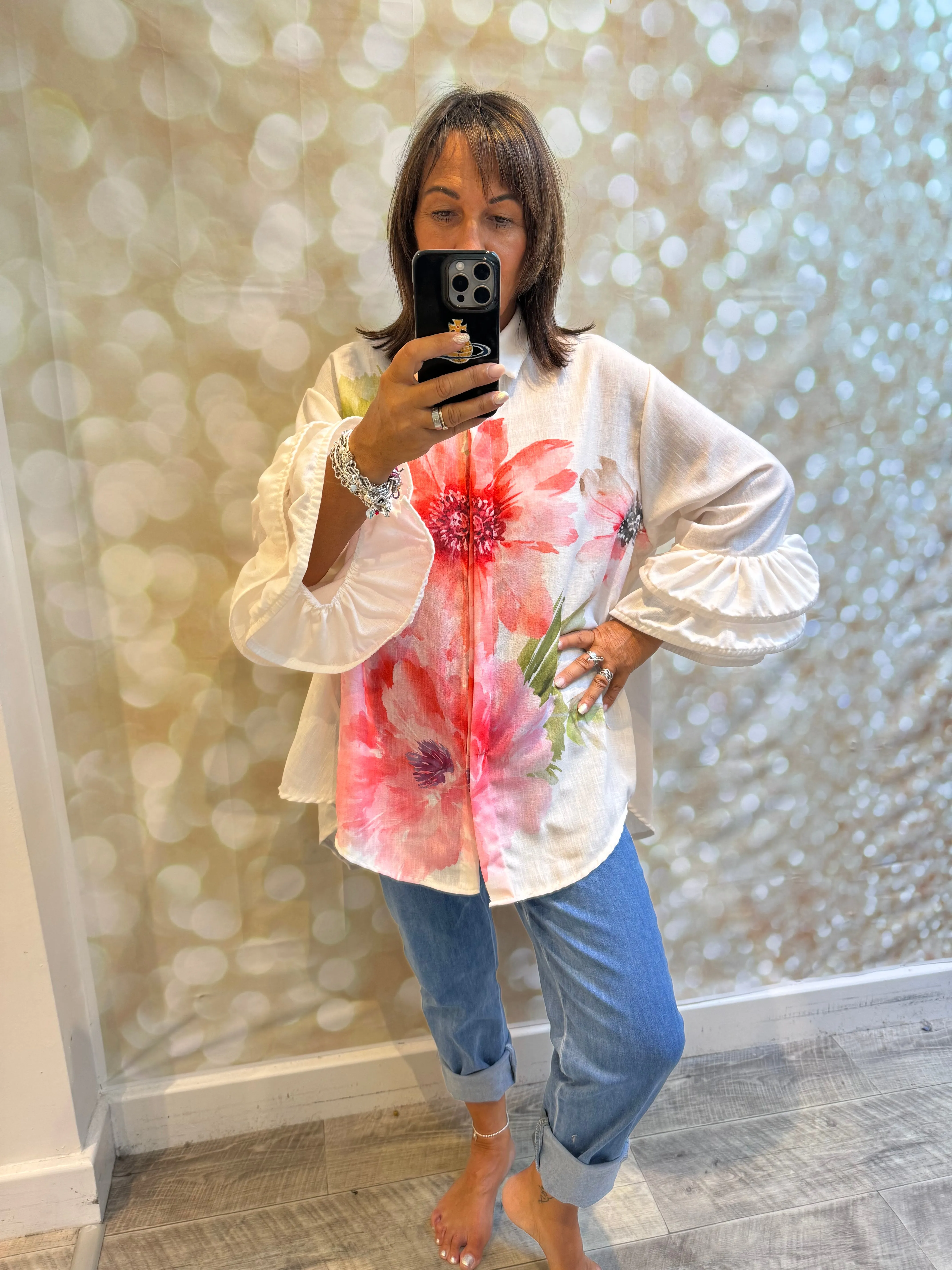 Studio Fluted sleeve Blouse