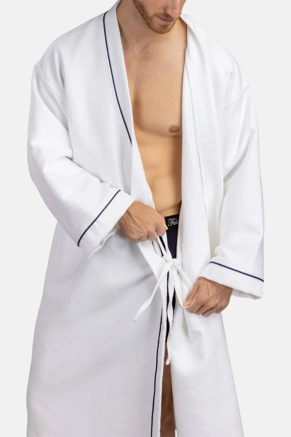 Texere Men's Modal Kimono Bathrobe with Quilted Design