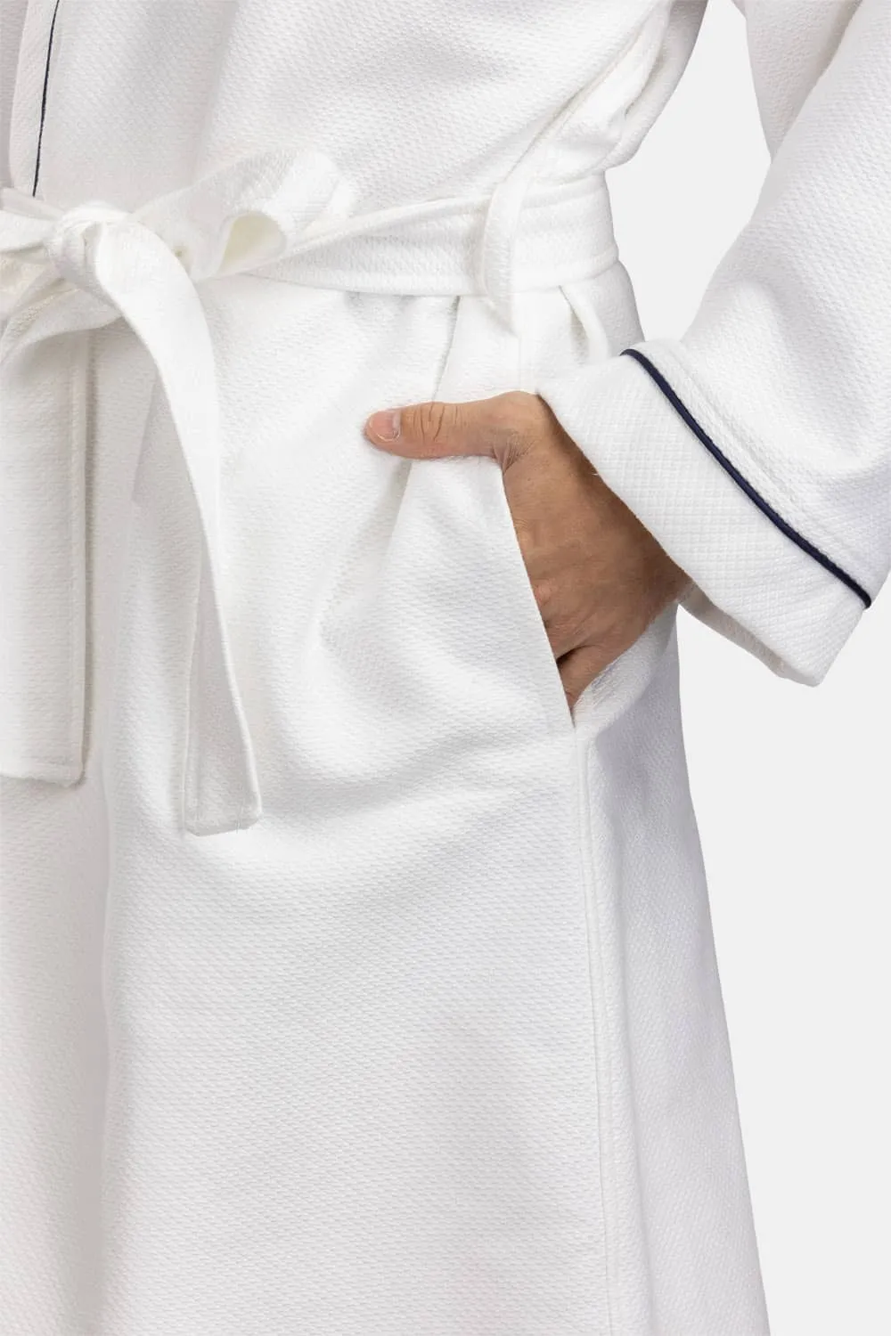 Texere Men's Modal Kimono Bathrobe with Quilted Design