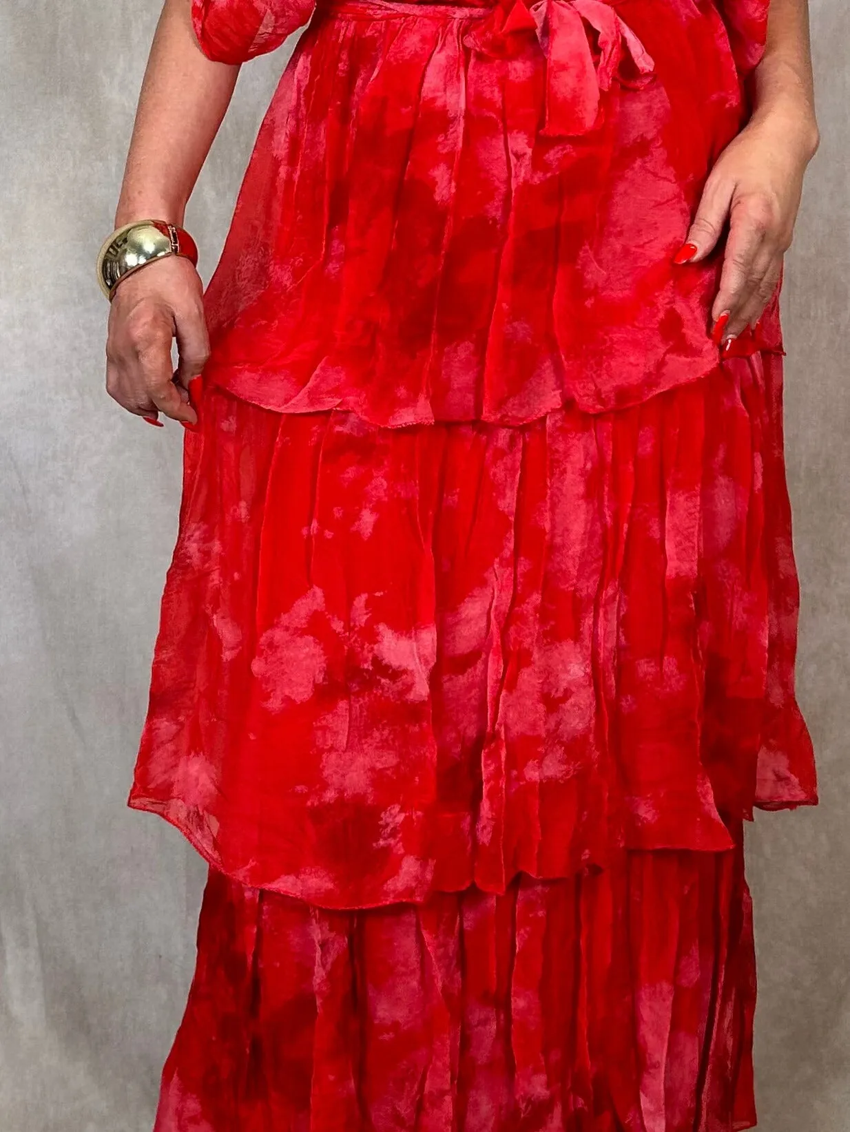 TJ Limited Edition Silk Tier Dress