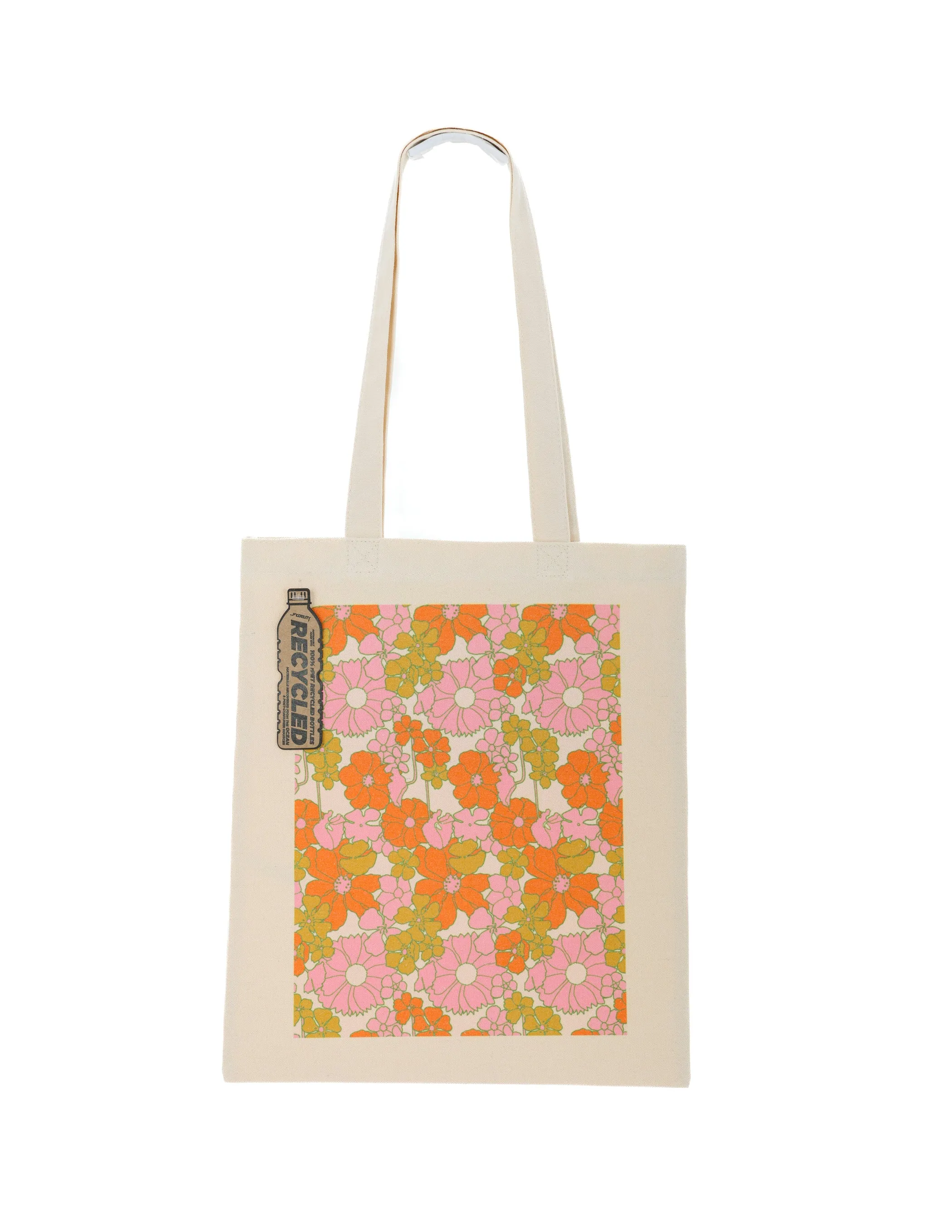 Tote | Recycled PET | Floral Pink Red