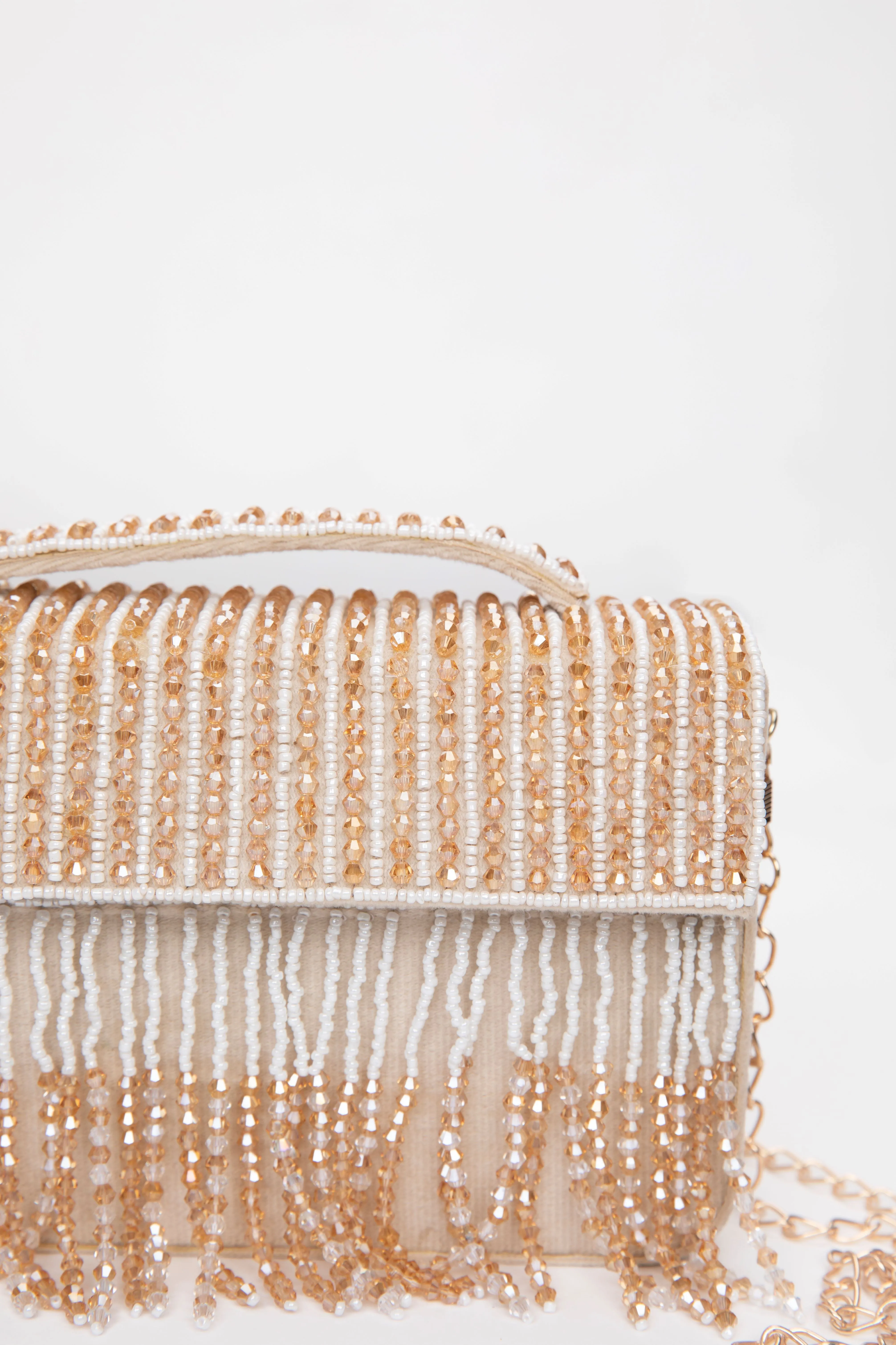 Unique Women's Designer Suede Embroidery Flap Clutch