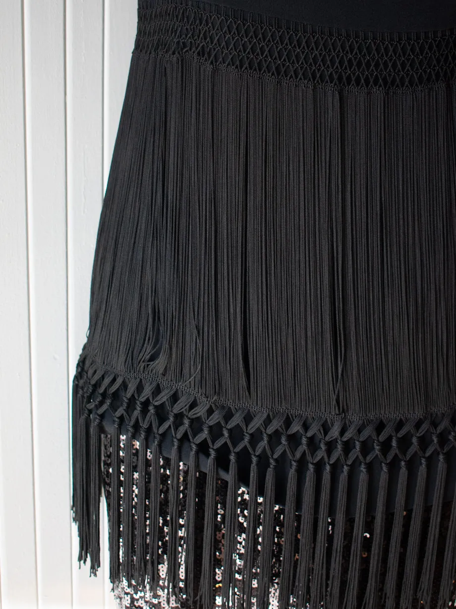 Vintage Moschino Fringe Blouse Small