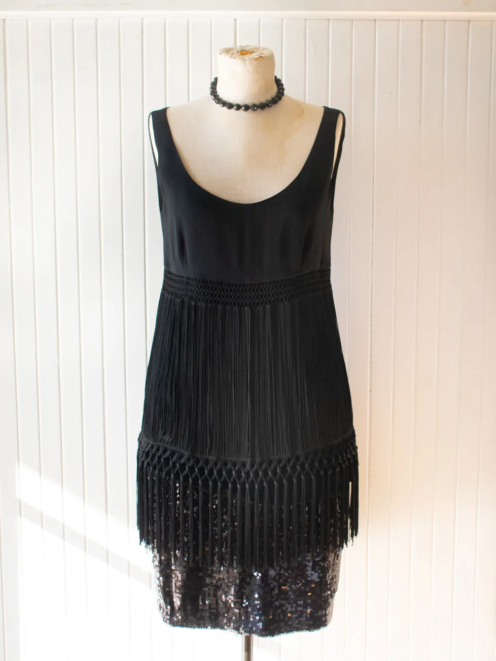 Vintage Moschino Fringe Blouse Small
