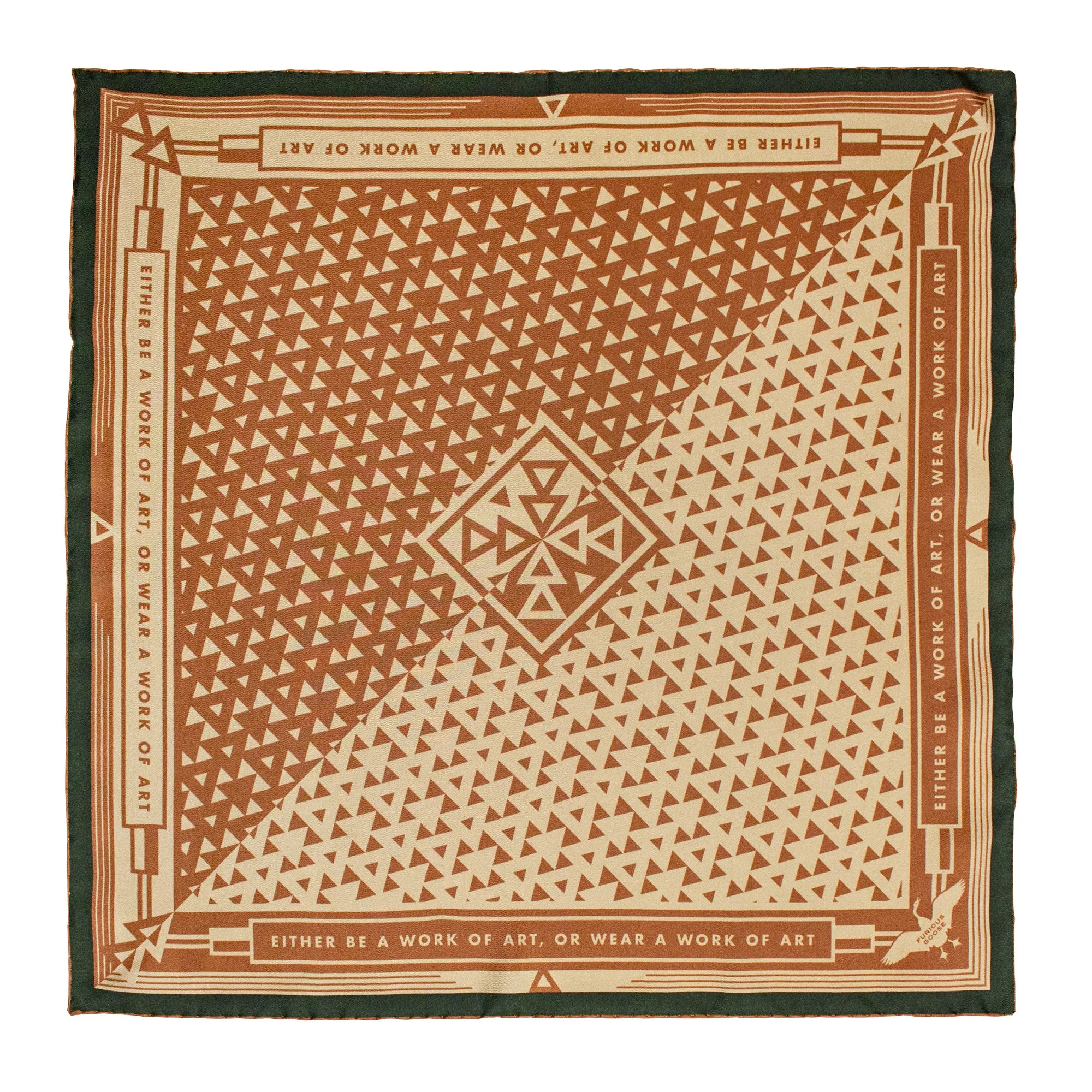 Work of Art, Bronze – Silk Scarf
