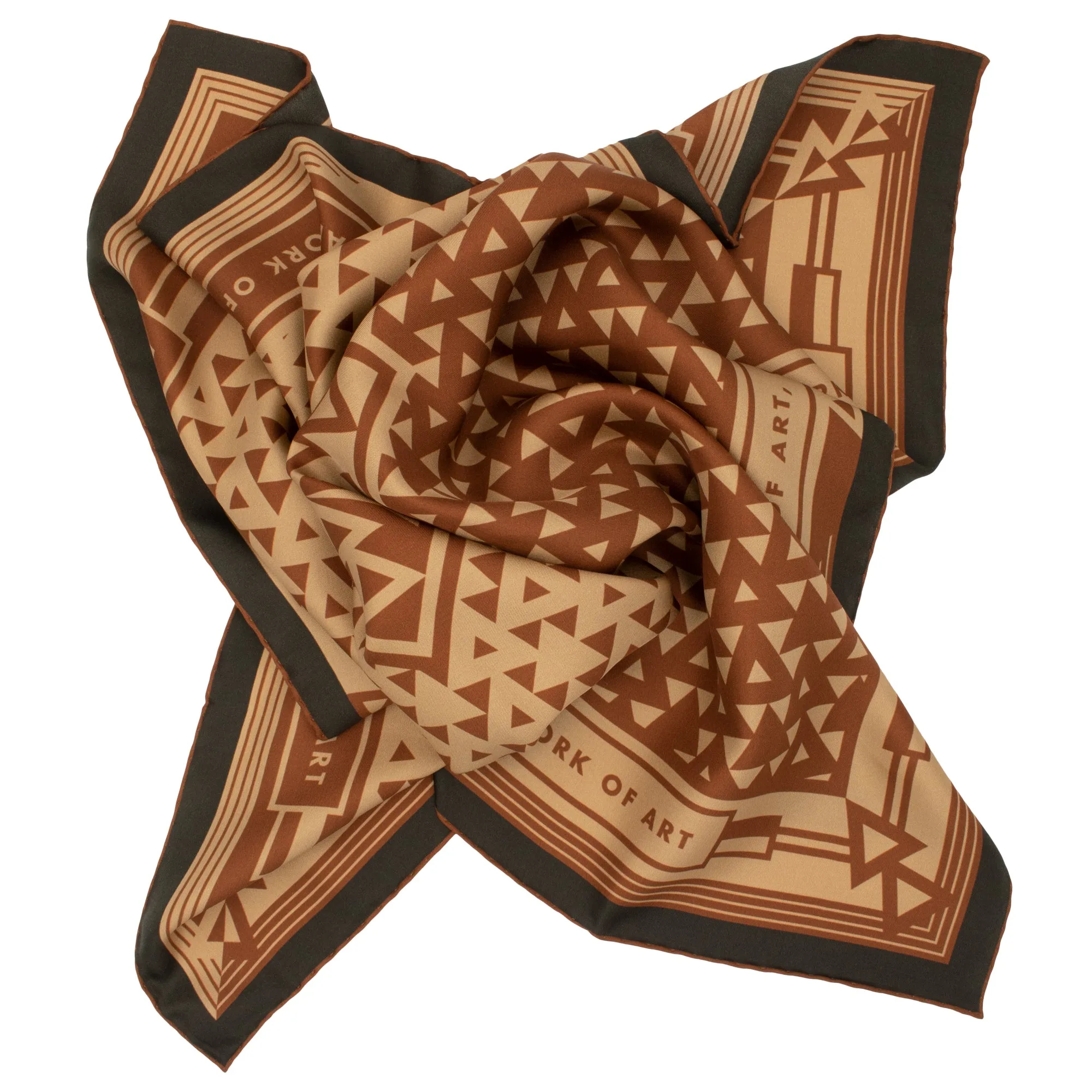Work of Art, Bronze – Silk Scarf
