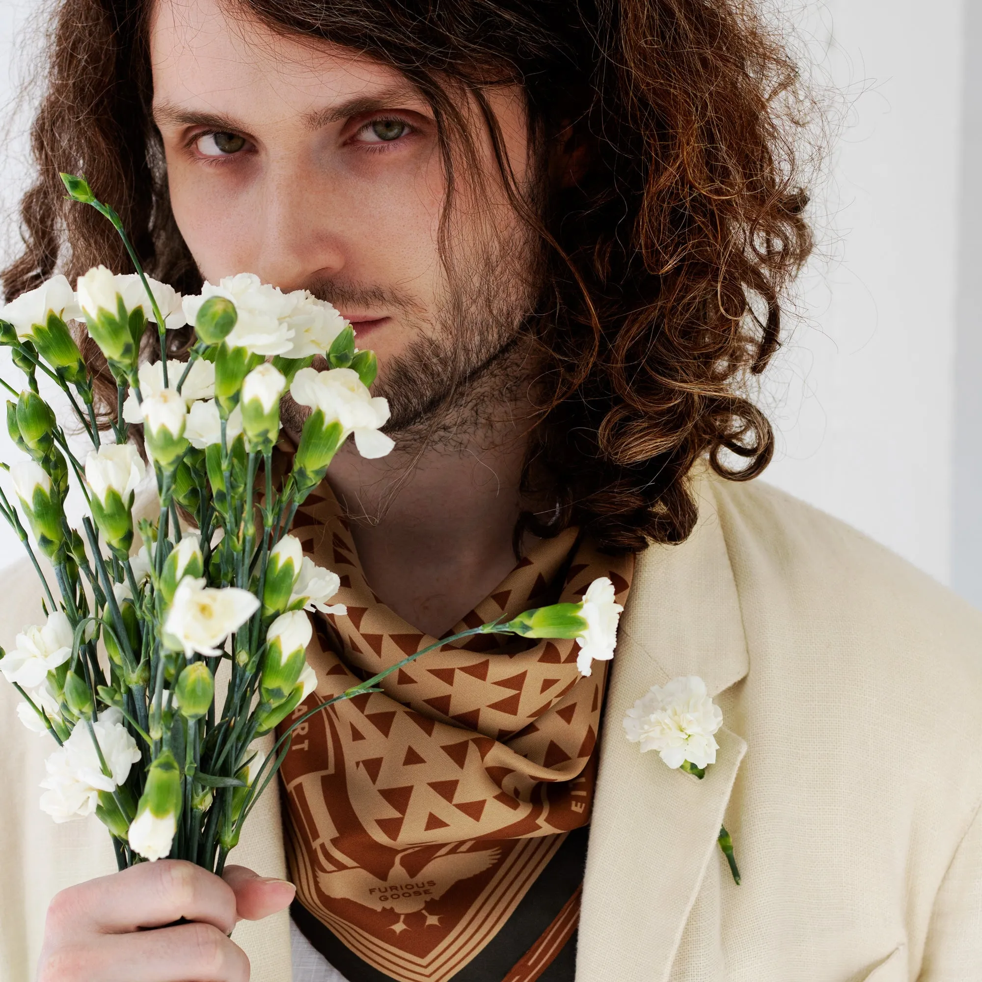 Work of Art, Bronze – Silk Scarf